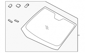 Windshield Kia Forte 19-24 without humidity sensor