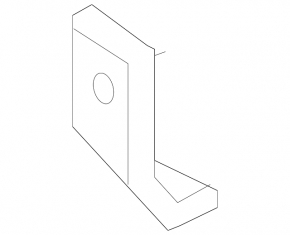 Rear bumper bracket central Hyundai Elantra AD 17-18 prerest