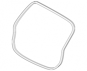 Rubber seal for the tailgate of a Hyundai Santa FE Sport 13-18