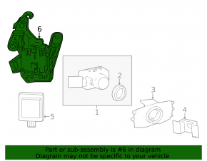 BSM Bracket, Rear Right, Toyota Land Cruiser 2020-2021