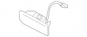 Ford Flex 09-13 Trunk Door Opening Handle - With Button Broken Latches