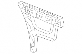 Rear bumper mount left Audi A4 B8 13-16 rest sedan POLCAR