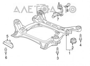 Front right body tilt sensor for Porsche Cayenne 958 11-17