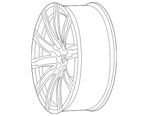 Wheel disk R21 x 10J Porsche Macan 15-18 graphite