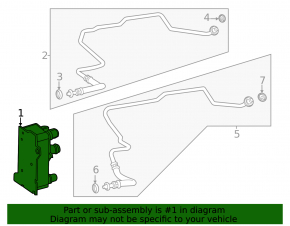 Gearbox cooler Mercedes W167 GLE 350 450 20-23