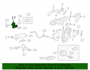Upper front right door hinge for Mercedes H247 GLA 20-26