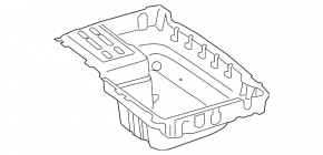 Mercedes C-class W205 300 19-21 black trunk liner
