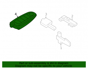 Ford Escape MK3 13-19 3-button key
