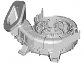 Battery cooling fan housing right Ford Fusion mk5 13-20 plug-in, break