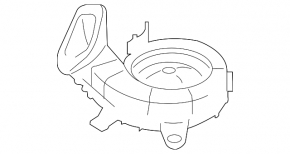 Battery cooling fan housing right Ford Fusion mk5 13-20 plug-in, break