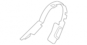 Lincoln MKC 15 passenger seat side trim panel, left, black