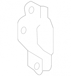Rear bumper mount inner right Ford Explorer 16-19