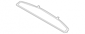 Black rear cargo cover for Land Rover Range Rover Velar 18-23