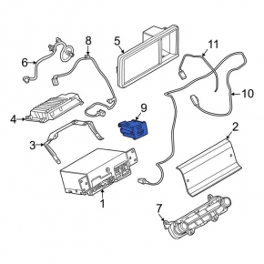 USB/AUX Block Ford Mustang Mach-E 21-23