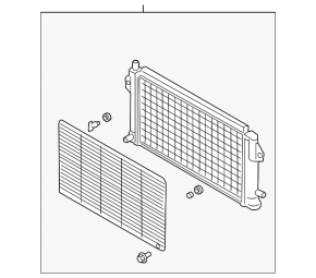Mitsubishi Outlander 18-21 2.0, 2.4, PHEV water cooling radiator