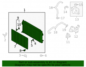 Mitsubishi Outlander 18-21 2.0, 2.4, PHEV water cooling radiator