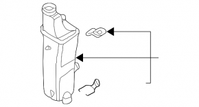 Coolant expansion tank for BMW X3 E83 03-10 N52