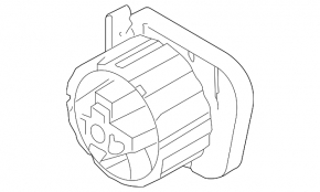 Gearbox mount for BMW X5 F15 14-18 4.4L, X6, X5, 4.8L, with m model