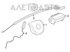 Left seat airbag for Chevrolet Volt 11-15