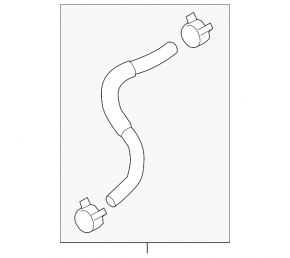 Cooling pipe lower Kia Optima 11-15 2.4