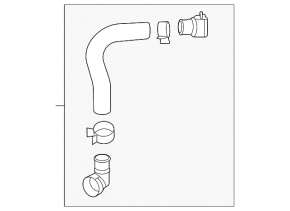 Lower cooling hose Kia Sorento 21-25 HEV, PHEV
