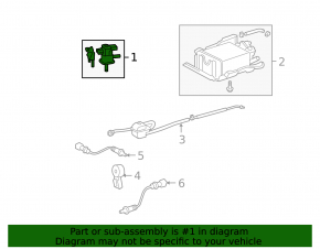 Toyota Rav4 06-12 vacuum system valve