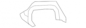 Left exhaust frame bracket for Volvo XC60 14-17