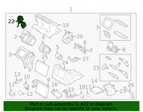 Actuators for the air conditioner heater motors on the Volvo S60 17-18