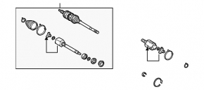 Front right axle shaft for Lexus RX400h 06-09