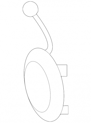 Towing hook cap for the front bumper of the Audi A7 16-18 S-line
