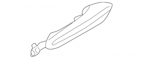 Door handle outer rear left BMW 5 F10 11-16 keyless