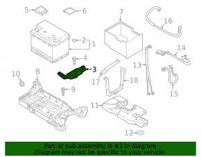Battery mount VW Jetta 19-