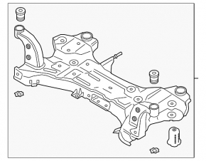 Front subframe Kia Forte 19-24