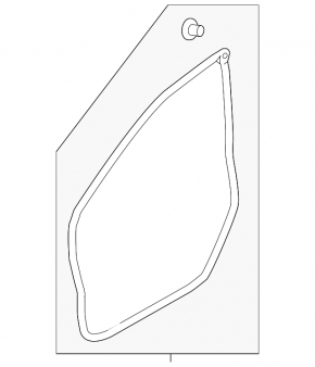 Front left door seal Subaru Impreza 17-23 GK