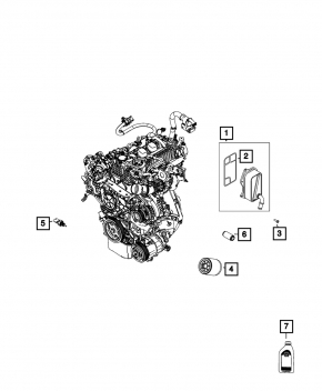 Jeep Renegade 19-23 1.3T Engine Oil Cooler