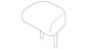 Headrest rear central Mitsubishi Outlander Sport ASX 10- black cloth, corrosion