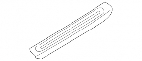 Door sill outer front left Audi Q5 80A 18-24 black, scratches, broken fastener