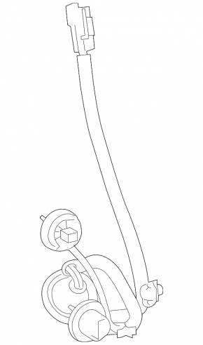 Wiring for the left wing exterior light for the Toyota Rav4 16-18 LED