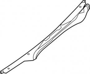 Lower rear bumper lip trim Nissan Pathfinder 13-16 pre-rest under towbar