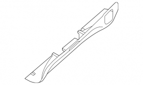 Lower rear bumper lip trim Nissan Pathfinder 13-16 pre-rest under towbar