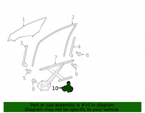 Front left window lift motor Toyota Camry v50 12-14 usa