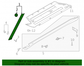 Right windshield molding for Kia Soul 20-25