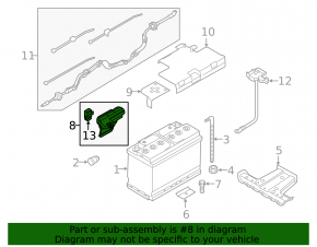 Positive terminal of battery Audi A5 F5 17- type 1
