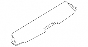 Trunk door spoiler central Nissan Leaf 18-
