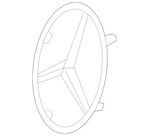 Mercedes W164 ML Radiator Grille Emblem