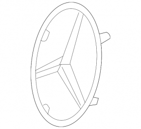 Mercedes W164 ML radiator grille emblem
