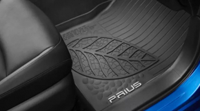 Set of floor mats for Toyota Prius 50 16-22 rubber
