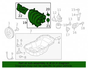 Intake manifold Mazda 6 14-21 2.5