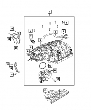 Dodge Durango 11-24 3.6 Throttle Body