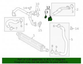 Intercooler connector pipe left Audi Q5 80A 18-24 3.0T